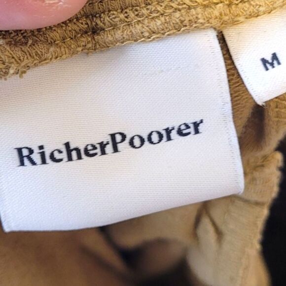 Richer Poorer Men's Mustard Yellow Jersey Knit Shorts Size M - Picture 3 of 6